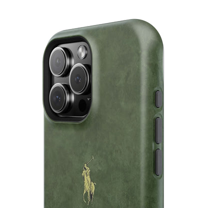 MEN'S HUNTER GREEN POLO MATTE MAGSAFE PROTECTIVE PHONE CASE