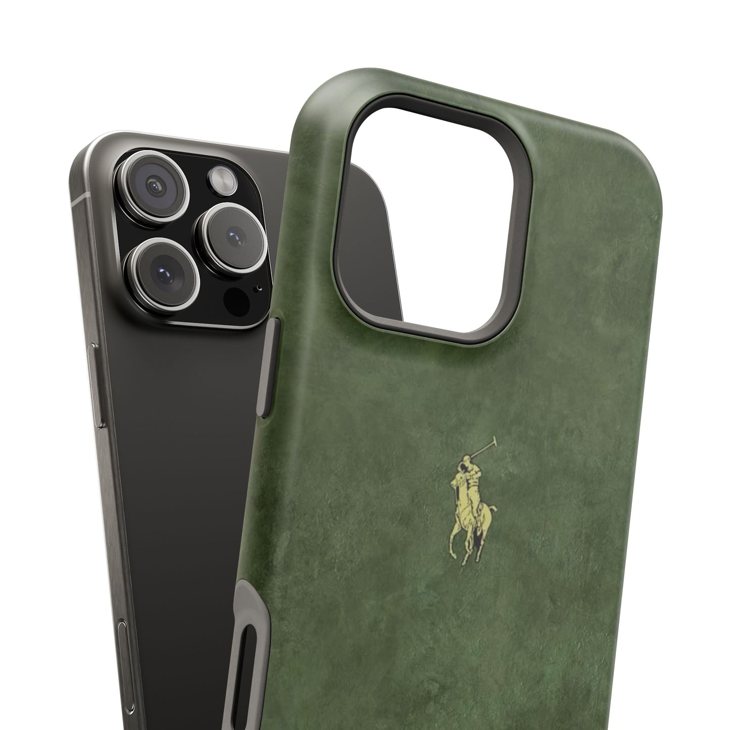 MEN'S HUNTER GREEN POLO MATTE MAGSAFE PROTECTIVE PHONE CASE