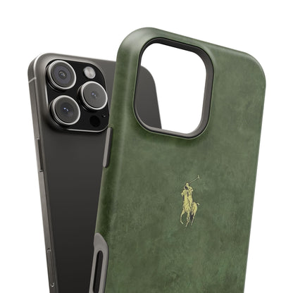 MEN'S HUNTER GREEN POLO MATTE MAGSAFE PROTECTIVE PHONE CASE
