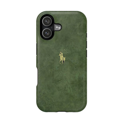 MEN'S HUNTER GREEN POLO MATTE MAGSAFE PROTECTIVE PHONE CASE
