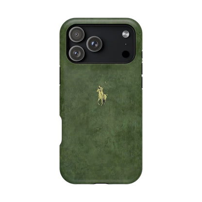 MEN'S HUNTER GREEN POLO MATTE MAGSAFE PROTECTIVE PHONE CASE