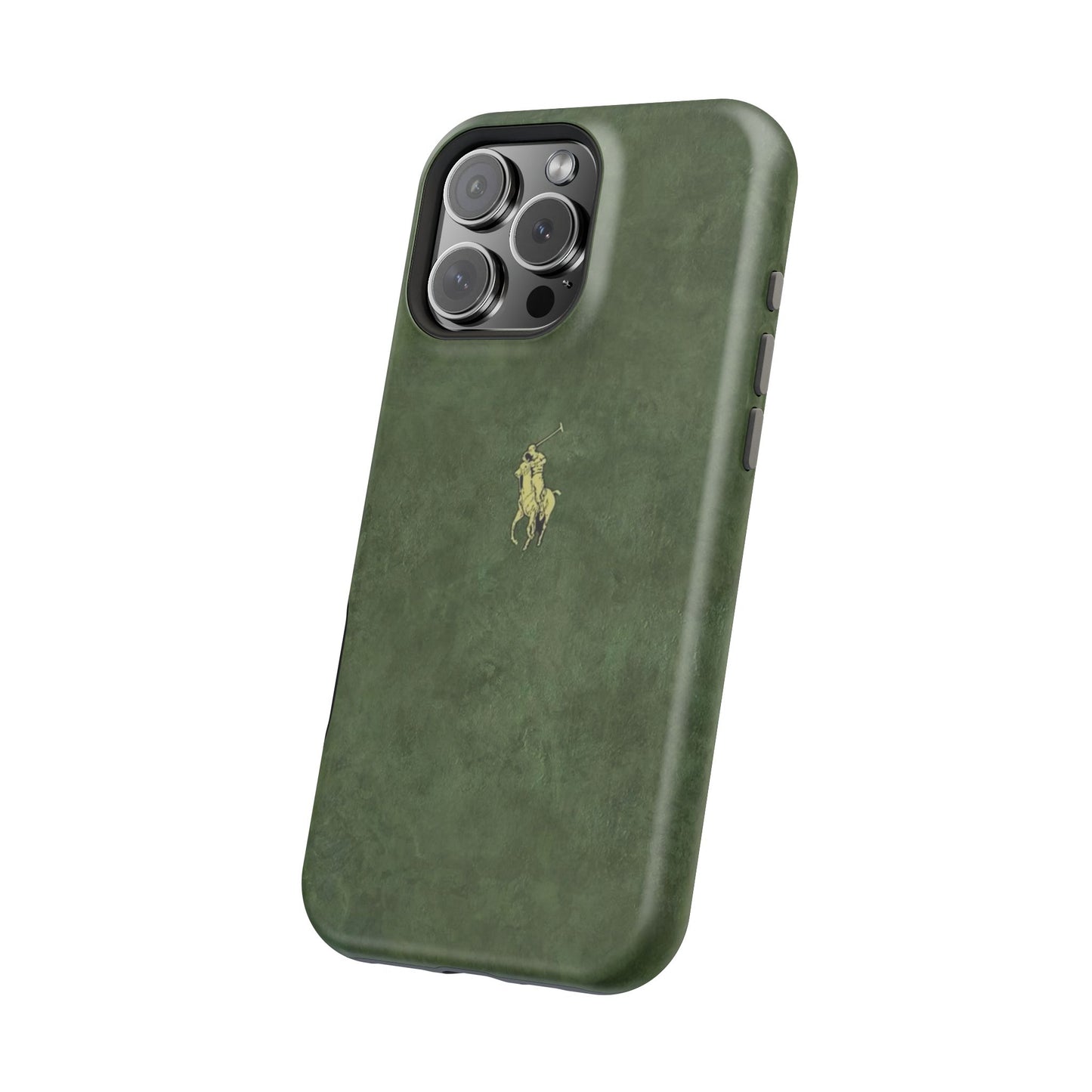MEN'S HUNTER GREEN POLO MATTE MAGSAFE PROTECTIVE PHONE CASE