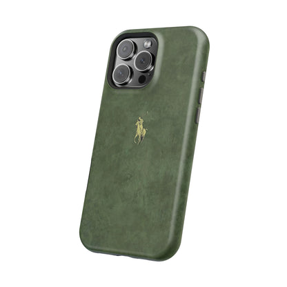 MEN'S HUNTER GREEN POLO MATTE MAGSAFE PROTECTIVE PHONE CASE
