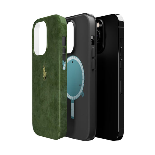 MEN'S HUNTER GREEN POLO MATTE MAGSAFE PROTECTIVE PHONE CASE